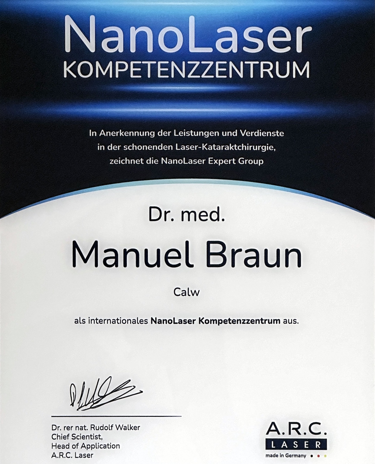 Nano-Laser | Augenzentrum Calw | Dr. med. Braun